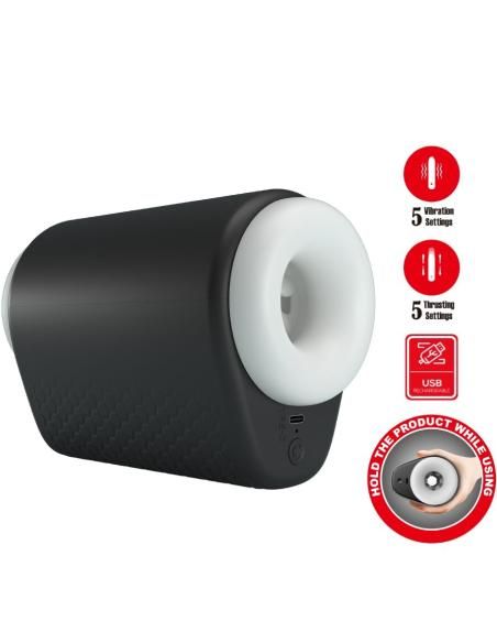 Pretty love - dj girl masturbador masculino con vibraciÓn 5 configuraciones negro
