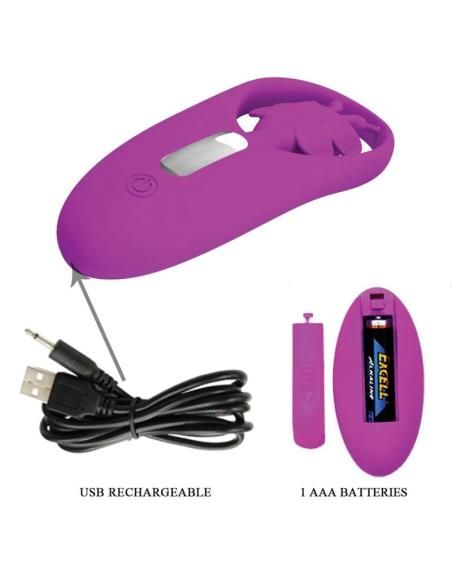 Pretty love - dancing butterfly estimulador para braguita con control remoto lila