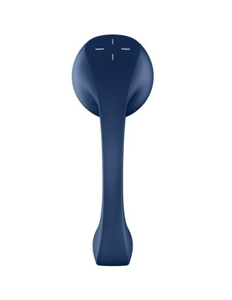 Satisfyer - pro+ wave 4 estimulador punto g & air pulse aplicaciÓn gratuita azul oscuro