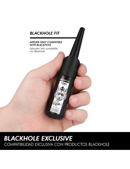 Black hole - aplicador de lubricante anal talla s 30 ml