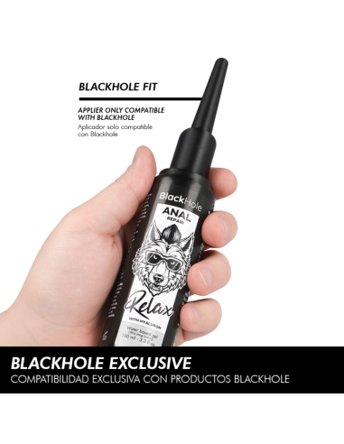 Black hole - aplicador de lubricante anal talla l 100 ml
