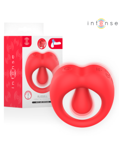 Intense - russell anillo vibrador con estimulaciÓn de clÍtoris rojo