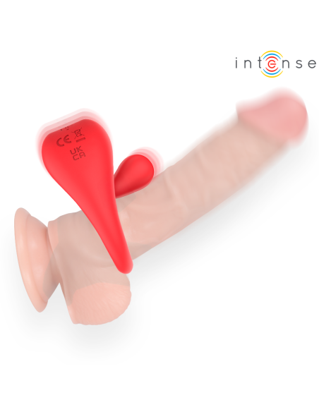 Intense - russell anillo vibrador con estimulaciÓn de clÍtoris rojo