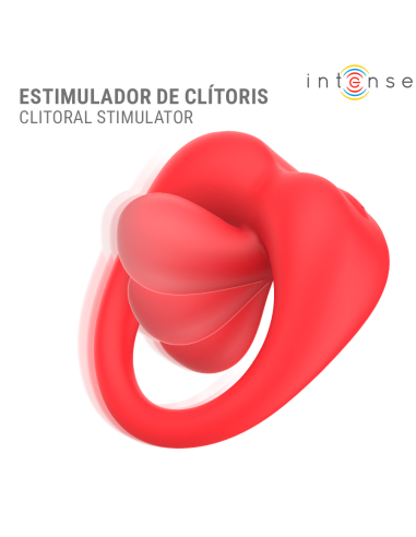 Intense - russell anillo vibrador con estimulaciÓn de clÍtoris rojo