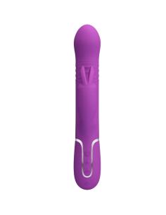Pretty love - coale vibrador rabbit multifunciÓn 4 en 1 morado 2