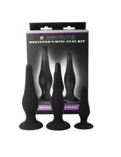 Pretty love - kit iniciacion anal plugs silicona 2