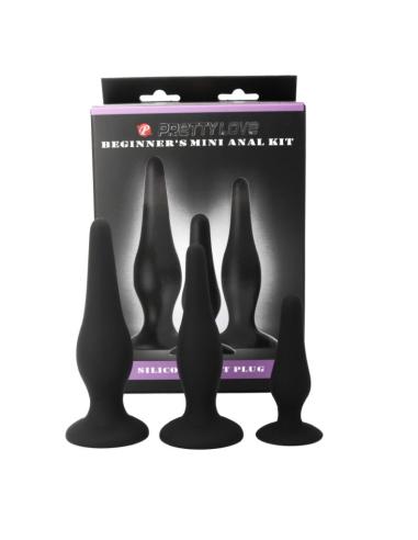 Pretty love - kit iniciacion anal plugs silicona