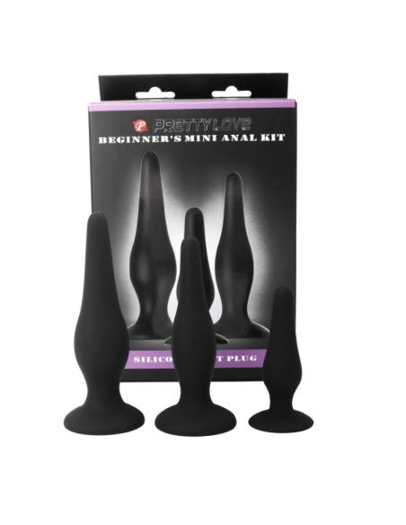 Pretty love - kit iniciacion anal plugs silicona