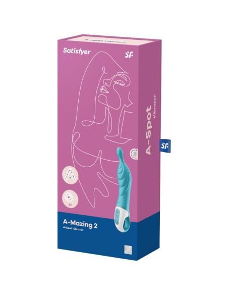 Satisfyer - amazing 2 vibrador punto a turquesa