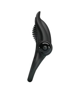 Pretty love - doble anillo vibrador + estimulador clÍtoris 10 vibraciones negro 2