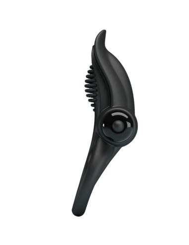 Pretty love - doble anillo vibrador + estimulador clÍtoris 10 vibraciones negro