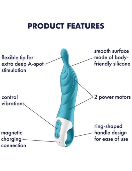 Satisfyer - amazing 2 vibrador punto a turquesa