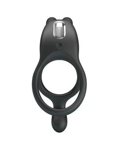 Pretty love - seth doble anillo vibrador rabbit 7 vibraciones negro
