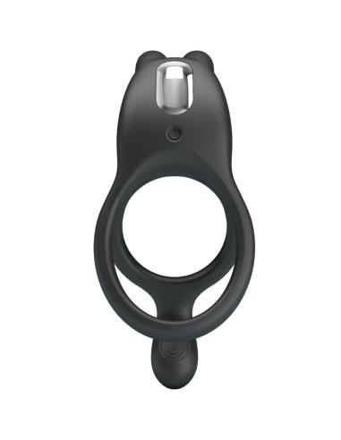 Pretty love - seth doble anillo vibrador rabbit 7 vibraciones negro