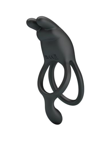Pretty love - seth doble anillo vibrador rabbit 7 vibraciones negro