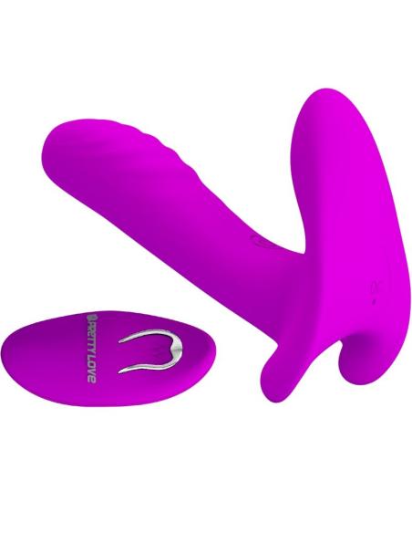 Pretty love - masajeador & vibrador 12 vibraciones control remoto morado