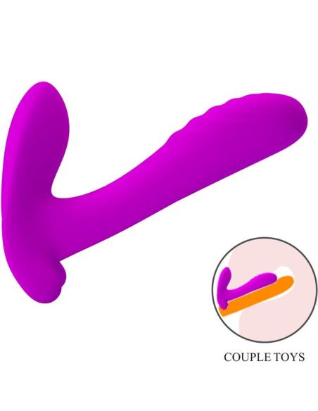Pretty love - masajeador & vibrador 12 vibraciones control remoto morado