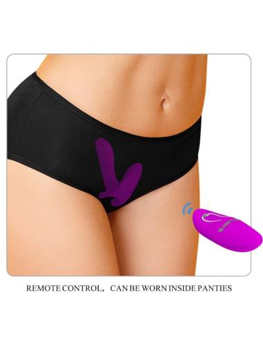 Pretty love - masajeador & vibrador 12 vibraciones control remoto morado