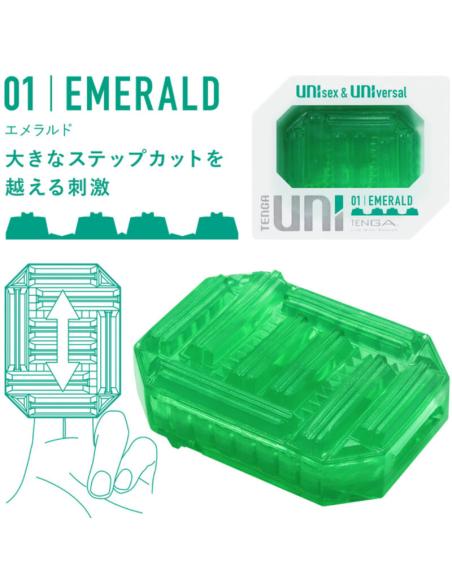 Tenga - uni emerald masturbador dedal