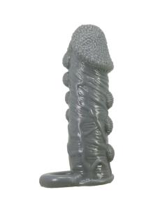 Pretty love - funda realÍstica alargadora y retardante para pene gris 2