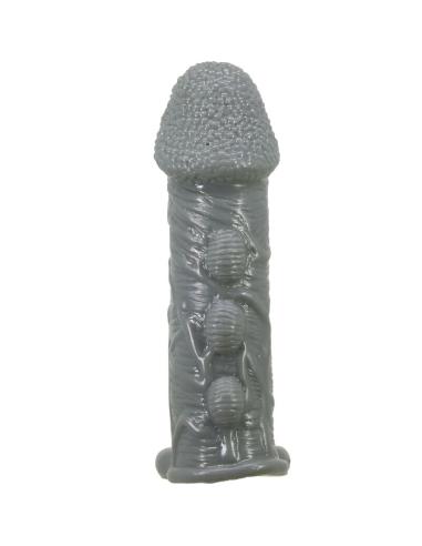 Pretty love - funda realÍstica alargadora y retardante para pene gris