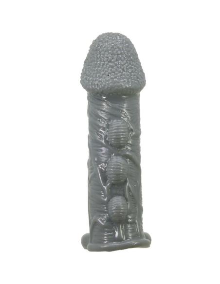 Pretty love - funda realÍstica alargadora y retardante para pene gris