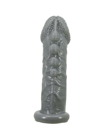 Pretty love - funda realÍstica alargadora y retardante para pene gris