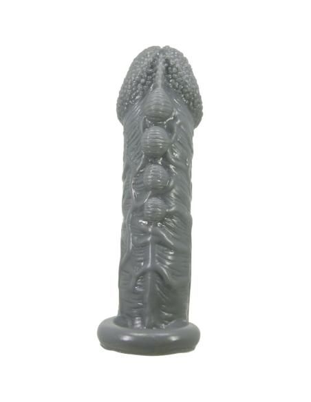Pretty love - funda realÍstica alargadora y retardante para pene gris