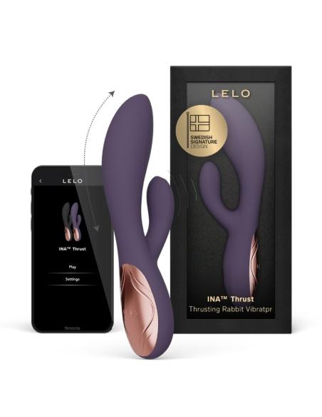 Lelo - ina thrust vibrador rabbit con empuje morado