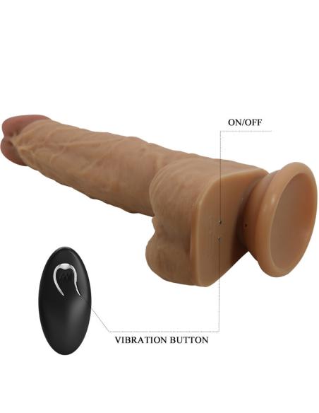 Pretty love - jonathan dildo silicona 3 vibraciones + 3 medidas inserciÓn control remoto 21 cm