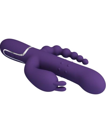 Pretty love - cammy triple vibrador multifunciÓn 4 en 1 morado