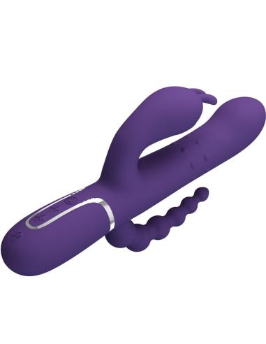 Pretty love - cammy triple vibrador multifunciÓn 4 en 1 morado