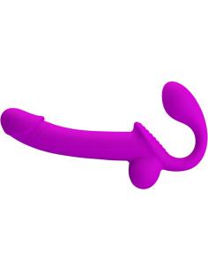 Pretty love - kelpie estimulador strap-on doble morado 2