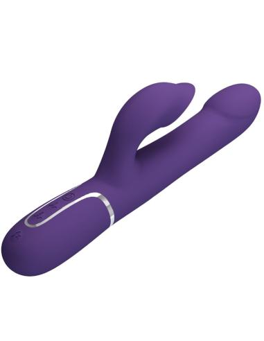 Pretty love - zalin vibrador rabbit perlas 4 en 1 morado