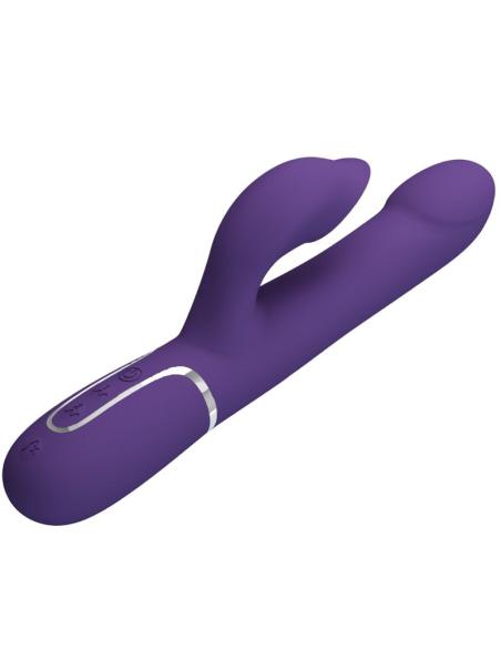 Pretty love - zalin vibrador rabbit perlas 4 en 1 morado