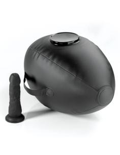 Fetish fantasy series - hinchable body dock con dildo negra 41.9 cm 2