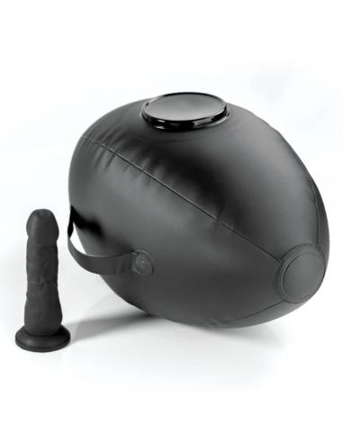 Fetish fantasy series - hinchable body dock con dildo negra 41.9 cm