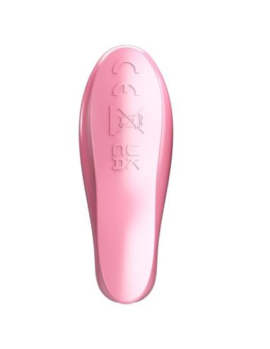 Pretty love - leaf pinzas vibratorias para pezones rosa