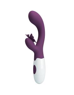 Pretty love - butterfly kiss vibrador rabbit & estimulador punto g morado