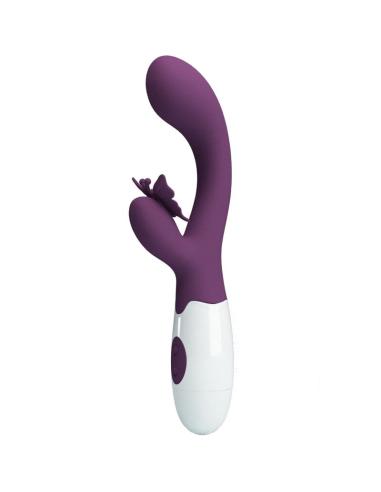 Pretty love - butterfly kiss vibrador rabbit & estimulador punto g morado