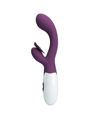 Pretty love - butterfly kiss vibrador rabbit & estimulador punto g morado