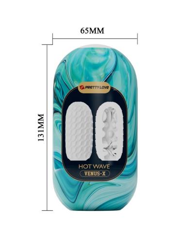 Pretty love - hot wave masturbador masculino silicona blanco