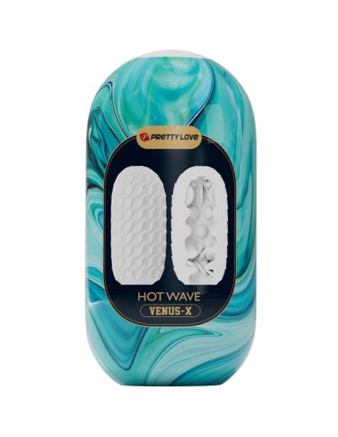 Pretty love - hot wave masturbador masculino silicona blanco