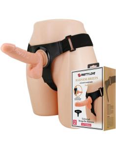 Pretty love - harness briefs arnÉs universal con dildo tom 20 cm natural 2