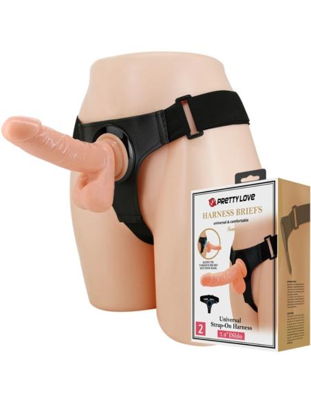 Pretty love - harness briefs arnÉs universal con dildo tom 20 cm natural
