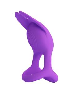 Pretty love - silas anillo vibrador 7 vibraciones silicona lila 2