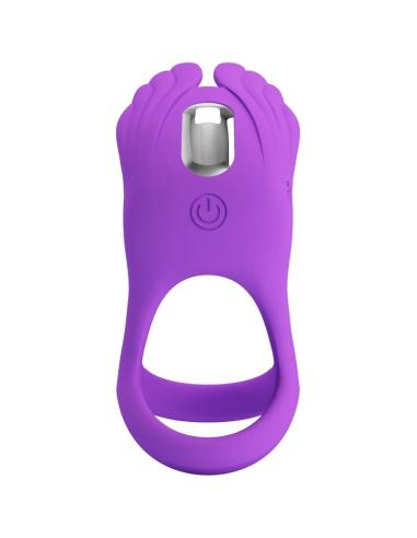 Pretty love - silas anillo vibrador 7 vibraciones silicona lila
