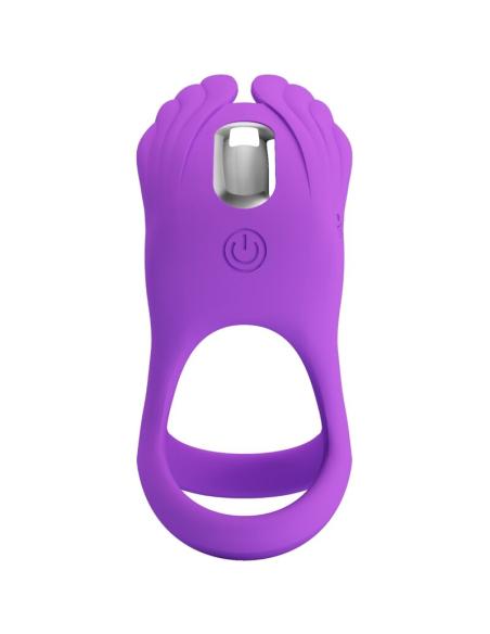 Pretty love - silas anillo vibrador 7 vibraciones silicona lila