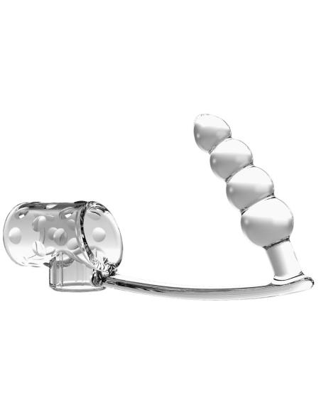 Pretty love - funda para pene con plug anal transparente