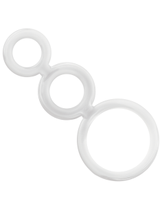 Addicted toys - set anillos pene y testÍculos clear